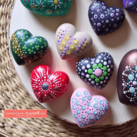 keramische hartjes voor kinderfeestjes