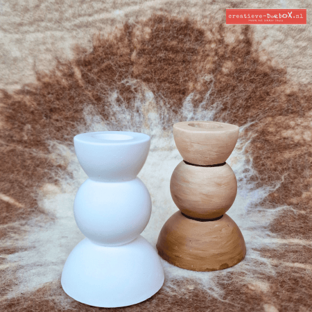 thuis een kandelaar beschilderen diy