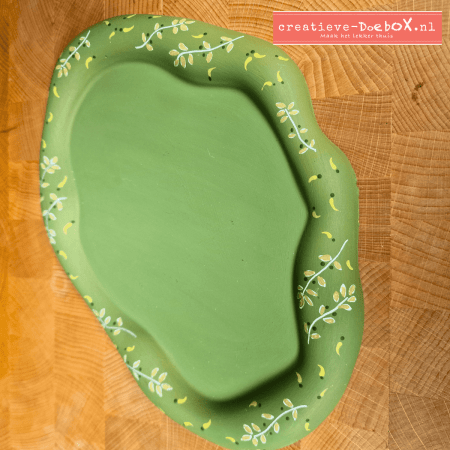 Decoratieve schaal model Utrecht met ornamentjes – DIY schaaltje van keramisch gips