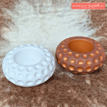 polka dot waxinelichthouder