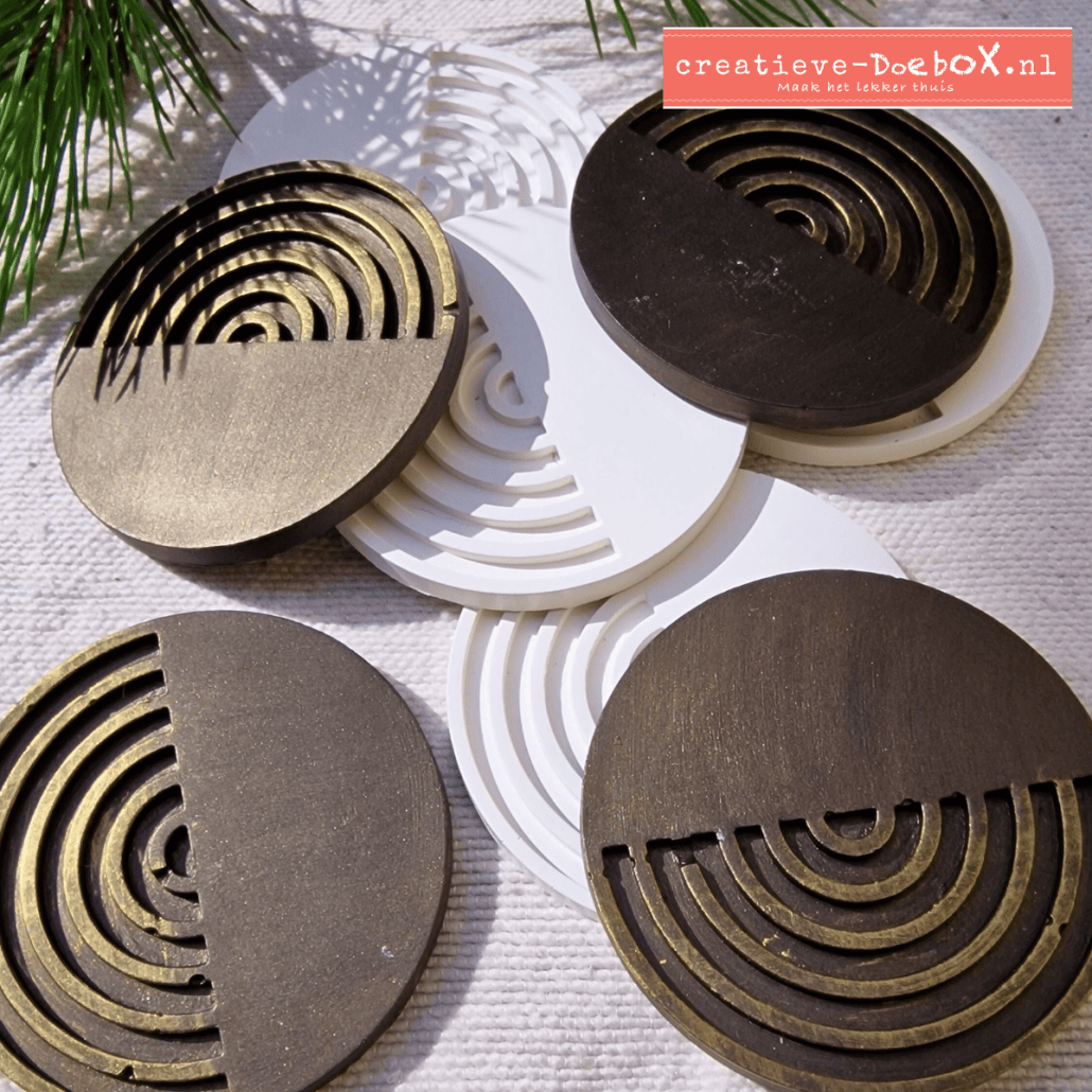 onderzetters zelf ontwerpen kerstdecoratie voor de tafel