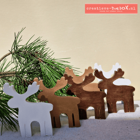 kerstdecoratie rendier knutselpakket