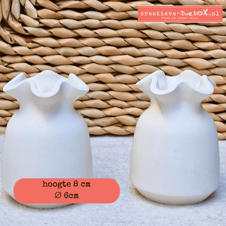 creatief pakket met vaasjes om te beschilderen