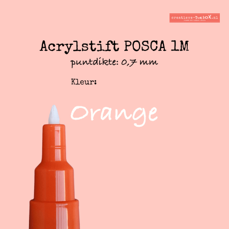 acrylstift posca kleur orange 1 M