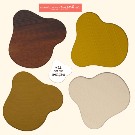acrylverf aardetinten 5 kleuren
