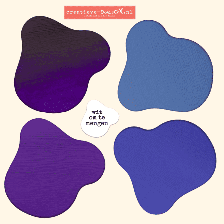 acrylverf paarstinten 5 kleuren