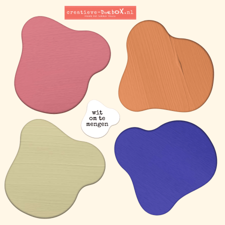 acrylverf pasteltinten 5 kleuren