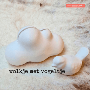 geboortesetje met wolkje