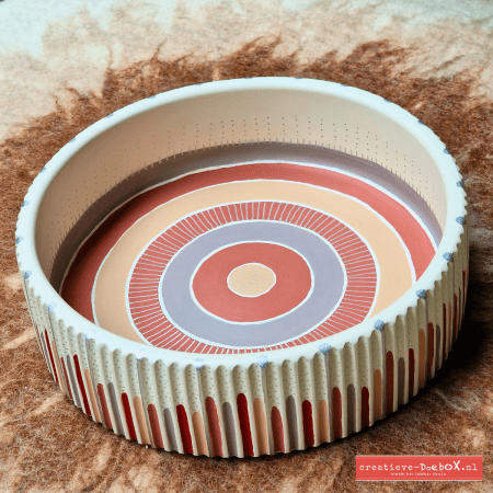 moderne fruitschaal zelf maken