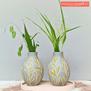 Hoe style je de Doebox Londen vaasjes met grasjes of droogbloemen?